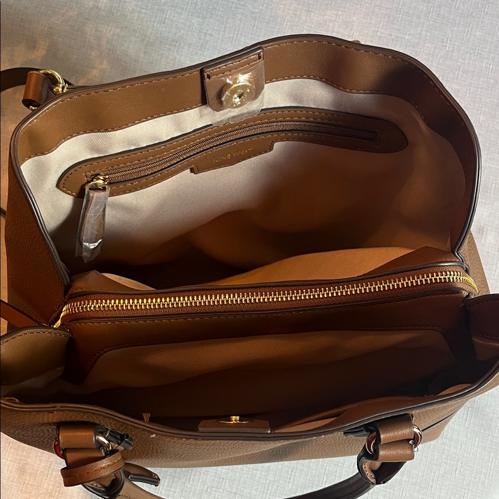 Nine West Brooklyn Jet Set Carryall Satchel Bag - Picture 6 of 14